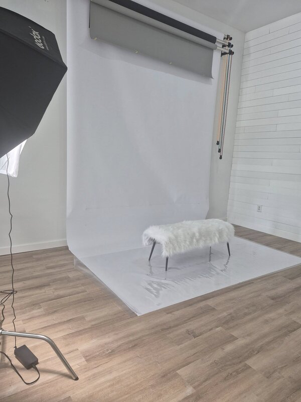 Professional backdrop setup