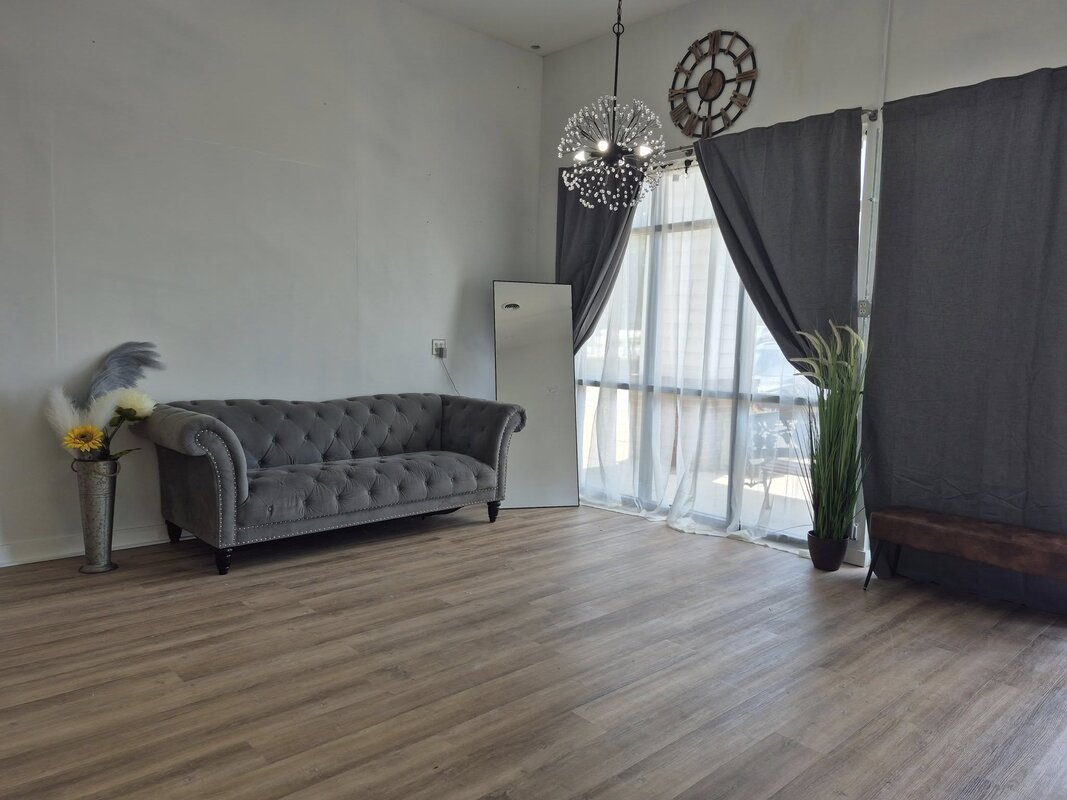 Studio front space with elegant seating